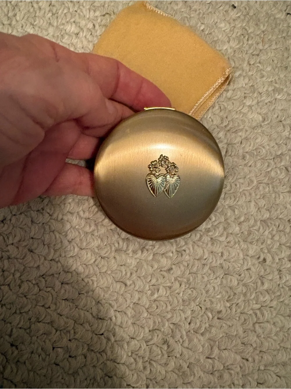 Vintage Princess compact with cover pressed powder